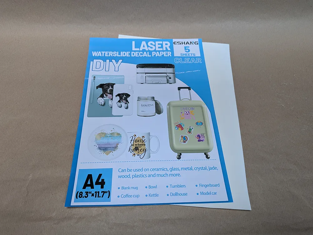 Step 5: Print the waterslide decal